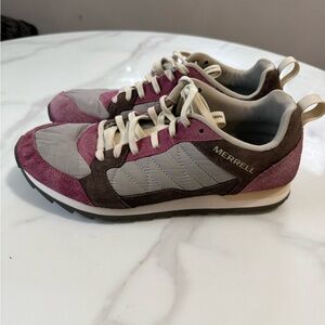 Merrell Women's Retro Runner Sneakers in Pink & Gray
